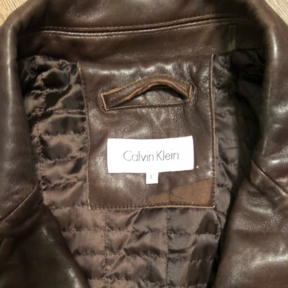 Men’s leather jacket - Picture 2 of 2
